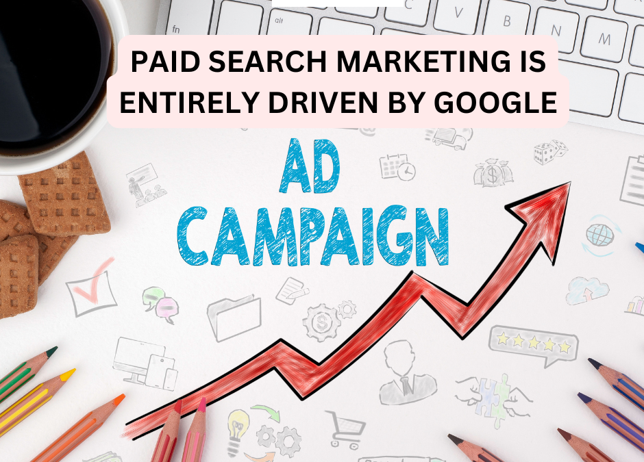 Paid search marketing is entirely driven by google